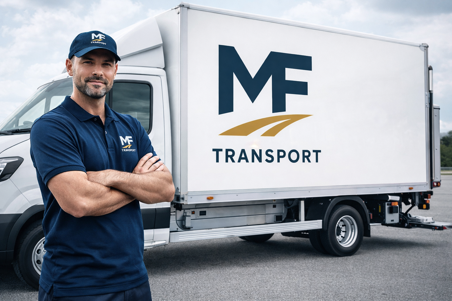 Camions MF Transport — 20m³ et 14m³ avec hayon hydraulique