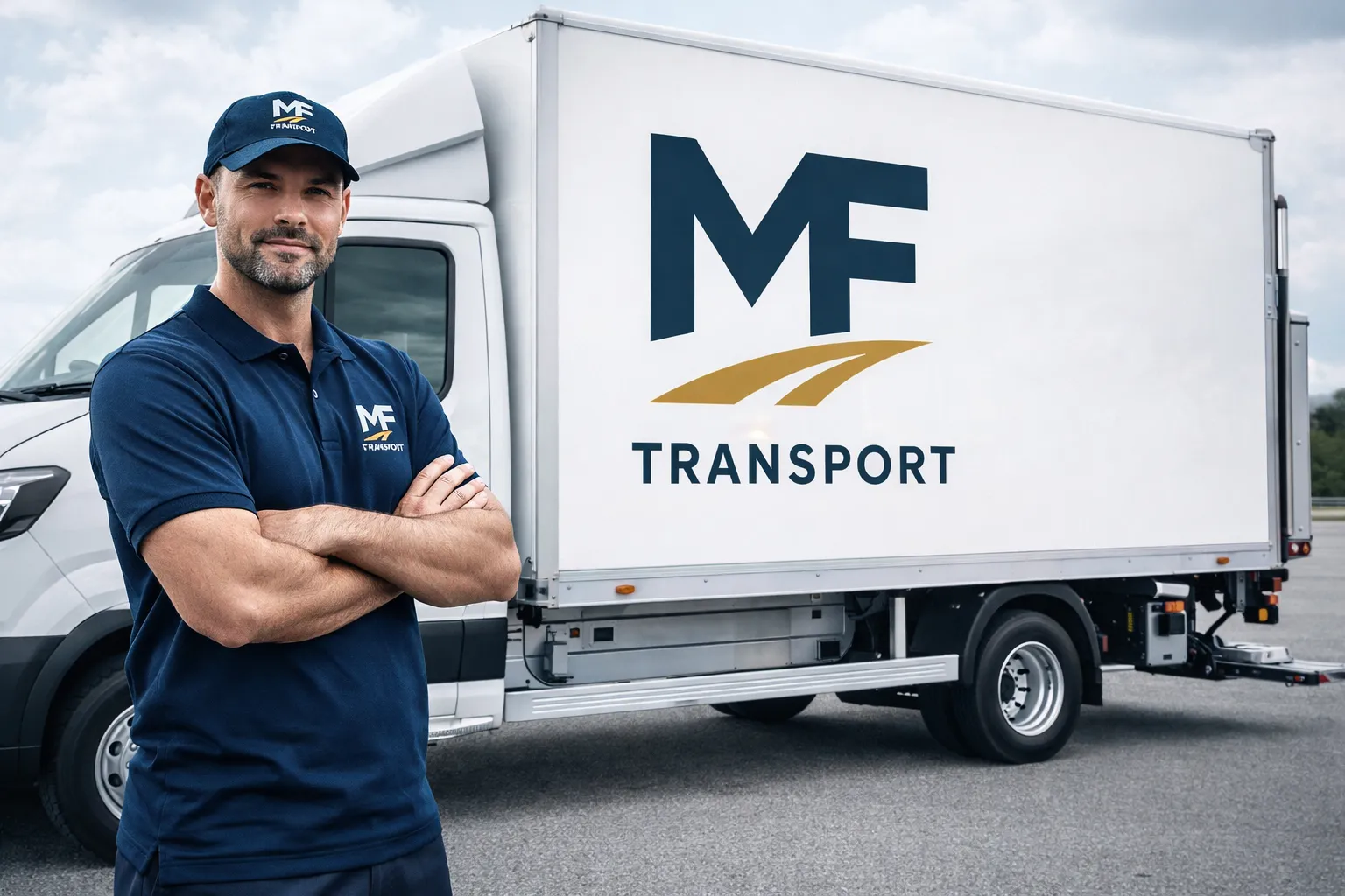 Camions MF Transport — 20m³ et 14m³ avec hayon hydraulique